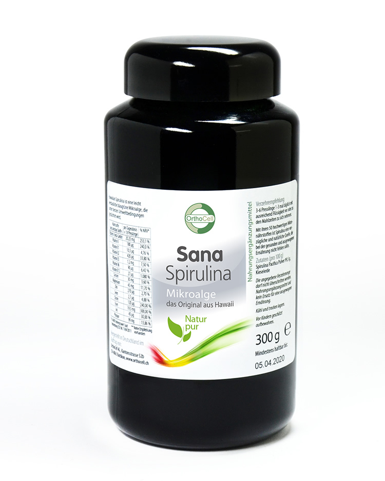 Sana Spirulina Hawaiian Sprirulina Mikroalge OrthoCell AG