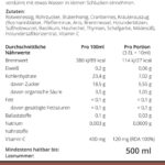 Nähr­wert­ta­bel­le Her­ba­ce­tum + Cran­ber­ry